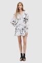 AllSaints rochie ZORA IONA DRESS W167DA alb