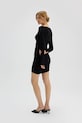Îmbrăcăminte Saint Body rochie MINI DRESS WITH CRINCLES SB.534 negru