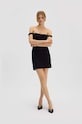 Saint Body sukienka OFF SHOULDER MINI DRESS BLACK SB.528 czarny
