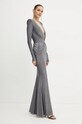 Šaty Elisabetta Franchi AB63042E2.NORBLIN stříbrná SS24