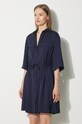 Maison Kitsuné vestito Double Pocket blu navy MW01607WF0022