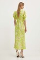 Odjeća Haljina s dodatkom lana Never Fully Dressed Lindos NFDDR1310 zelena