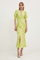 Never Fully Dressed rochie din amestec de in Lindos verde NFDDR1310