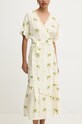 Never Fully Dressed rochie Wrap Dress bej NFDDR1383