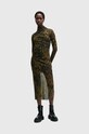 AllSaints sukienka TIA casual zielony W235DB
