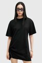 AllSaints sukienka bawełniana NAENIA bawełna czarny W276DB