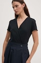 Sandro Ferrone rochie din bumbac SFS18XBDRAGUSA bleumarin SS24