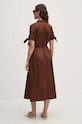 Одяг Бавовняна сукня Sandro Ferrone SFS31XBDSAVONAROLA коричневий