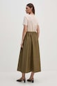 Sandro Ferrone rochie din bumbac SFS7XBDMARGOT bej SS24