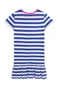 Otroška bombažna obleka Polo Ralph Lauren mornarsko modra