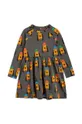γκρί Παιδικό βαμβακερό φόρεμα Mini Rodini Για κορίτσια