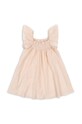 Dziewczynka Konges Sløjd sukienka bawełniana dziecięca KS100447 różowy