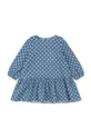 Παιδικό βαμβακερό φόρεμα Konges Sløjd μπλε