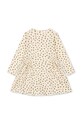 Dziewczynka Konges Sløjd sukienka bawełniana dziecięca KS100123 żółty