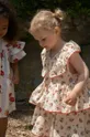 помаранчевий Дитяча бавовняна сукня Konges Sløjd Для дівчаток