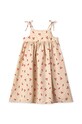 Fete Liewood rochie din bumbac pentru copii Eli Printed Dress LW18699 rosu
