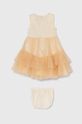 Guess sukienka dziecięca A4RK03.KC3F0.PPYH beżowy SS24