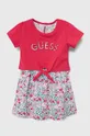 roza Otroška obleka Guess Dekliški