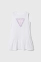 Dievčenské bavlnené šaty Guess bavlna biela K4RK23.KA6W4.PPYH