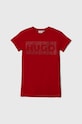 HUGO rochie din bumbac pentru copii mini rosu G00084.114.150