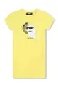 κίτρινο Παιδικό φόρεμα Karl Lagerfeld Για κορίτσια