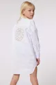 bijela Dječja pamučna haljina Karl Lagerfeld Za djevojčice