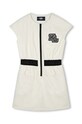 Dievčenské šaty Karl Lagerfeld pletenina béžová Z30082.114.150