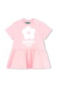 Dětské bavlněné šaty Kenzo Kids mini růžová K60115.