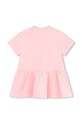 Dětské bavlněné šaty Kenzo Kids K60115. růžová SS24