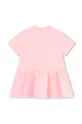 Dječja pamučna haljina Kenzo Kids roza