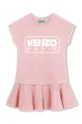 рожевий Дитяча бавовняна сукня Kenzo Kids Для дівчаток