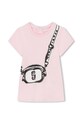Dětské bavlněné šaty Marc Jacobs mini růžová W60145.74.81