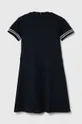 Παιδικό βαμβακερό φόρεμα Tommy Hilfiger σκούρο μπλε