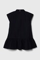 Otroška bombažna obleka Tommy Hilfiger KG0KG07788.128.176.PPYH mornarsko modra SS24