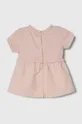 Pamučna haljina za bebe Tommy Hilfiger roza