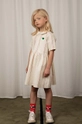 bianco Mini Rodini vestito con aggiunata di lino bambino/a Ragazze