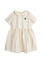 Mini Rodini sukienka z domieszką lnu dziecięca 2425010011 biały SS24