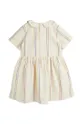 Дитяча сукня з домішкою льону Mini Rodini 70% Органічна бавовна, 30% Льон
