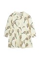 Mini Rodini rochie fete Tennis 2425010211 alb SS24
