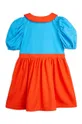 Dievčenské bavlnené šaty Mini Rodini  Medal 100 % Organická bavlna