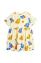 giallo Mini Rodini vestito di cotone bambina  Squirrels Ragazze