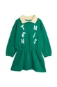 πράσινο Παιδικό βαμβακερό φόρεμα Mini Rodini  Tennis Για κορίτσια