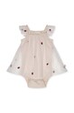Детское хлопковое платье That's mine Hirsa 0656121 бежевый SS24