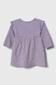 Kojenecké šaty United Colors of Benetton 37G4AV00B.W.Seasonal fialová SS24