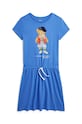 Polo Ralph Lauren sukienka bawełniana dziecięca nadruk niebieski 313934978001