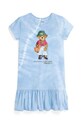 Polo Ralph Lauren sukienka bawełniana dziecięca krótki niebieski 313939160001