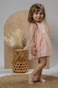 Jamiks sukienka bawełniana dziecięca ASMA.I.or.Suk.JWG136.G różowy
