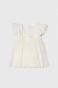 Jamiks rochie din bumbac pentru copii JUDITH.II.Suk.JLG077.G bej SS24