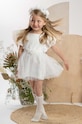 Jamiks rochie din bumbac pentru copii JUDITH.II.Suk.JLG077.G bej