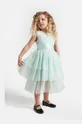 turkusowy Coccodrillo sukienka dziecięca Dziewczęcy